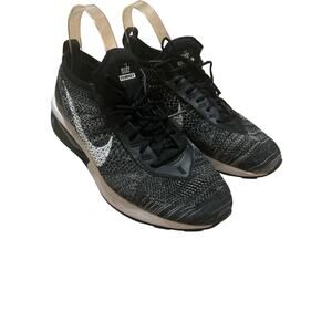 Nike W Air Max Flyknit Racer Oreo Black White DJ6106001 Womens Sz 10/Mens Sz 8